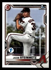 2021 Bowman Draft 1st Edition #BD-83 Jacob Steinmetz