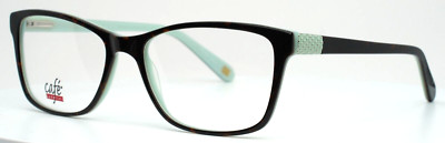 CAFE LUNETTES 3283 C2 Tortoise Womens Cat Eye Full Rim Eyeglasses 58-18-145 B:38