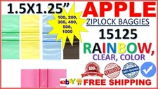 Apple-Brand baggies 1.5" x 1.25" 15125 mini Zip bags, Baggies, Zip-Seal