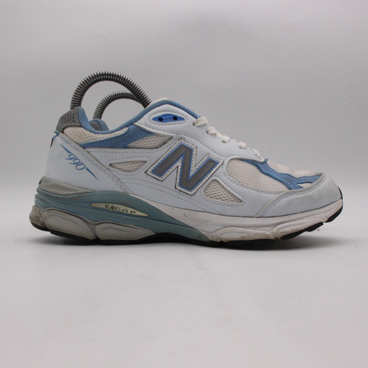 New balance ☆ made in USA 990v3 W990WB3 ホワイトxブルー New Balance 990v3 Women's Size 7 B White Blue Running Shoes