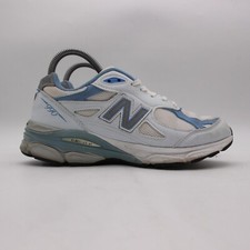 New Balance 990v3 Women's Size 7 B White Blue Running Shoes Made in USA W990WB3