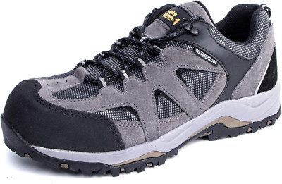 Low Steel Toe Waterproof Mens Work Shoe, Lightweight Non Slip Safety EH