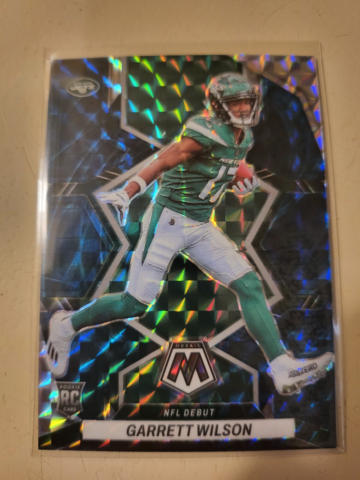 2022 Mosaic Garrett Wilson NFL Debut Genesis Prizm SSP Rookie RC #276 Jets