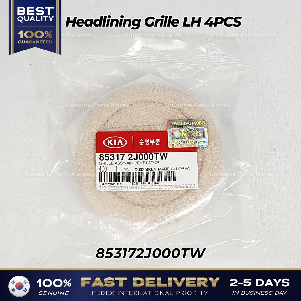⭐Genuine⭐ Headlining Grille LH 4PCS 853172J000TW for Kia Sedona - Изображение 3 из 4