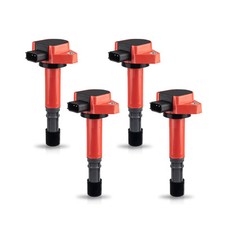 4 Ignition Coil Red for Honda Civic Acura EL 2001-2005 1.7L l4 Replaces UF400