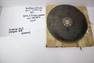 Jackson & Knife Saw Company HSS 350 X 2.5 X 40 X 220S0 Circular Blade