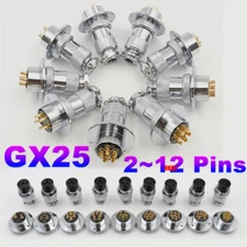 GX25 Aviation Plugs Sockets 2 3~15 Pins Metal Male Female Panel Cable Connectors