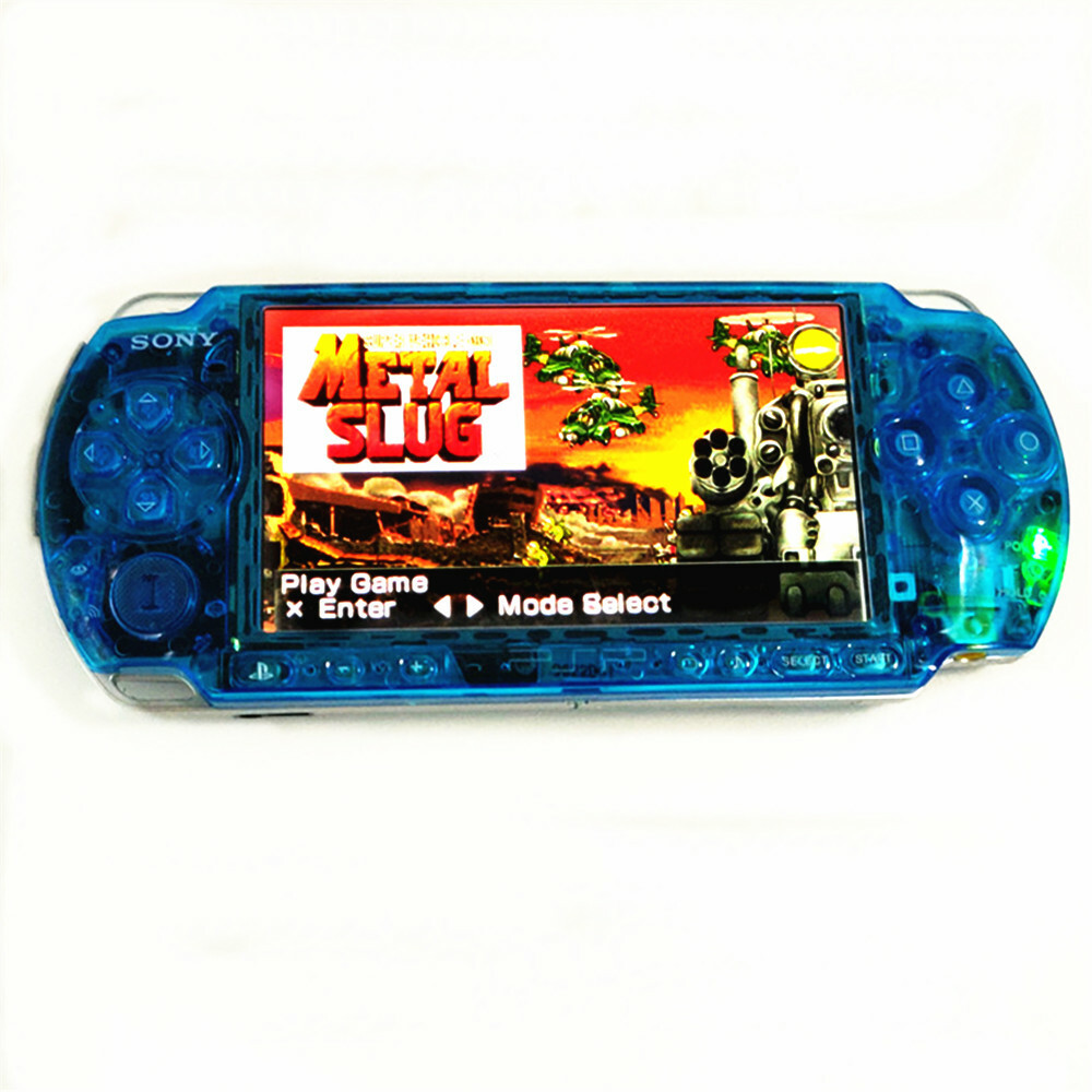 Retrofit Clear Blue Sony PSP-3000 Handheld System Game