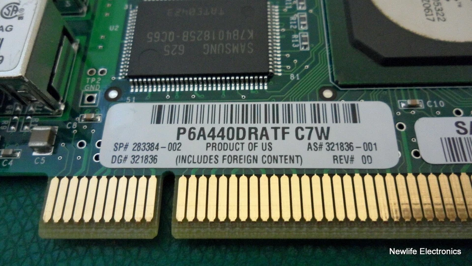 HP 283384-002 Qlogic QLA2342 Dual-Port PCI-X Fiber Channel HBA 321836-001 - Image 4 of 4