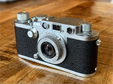 Leica IIIf 1953 mit Tasche und Elmar 5cm 3.5 ...