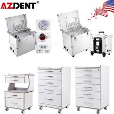 Portable Mobile Dental Delivery Unit Air Compressor Suction/Medical Tool Cart