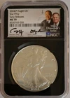 2024 (P) SILVER EAGLE STAR PRIVY NGC MS70 EARLY RELEASE MOY & RYDER DUAL SIGNED