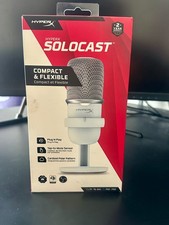 HyperX Solocast Gaming Microphone with USB Condenser White PC MAC PS4 PS5 XBOX