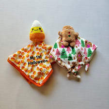 Christmas Gingerbread doll Halloween Lovies Square Blanket Plush Stuffed Toy