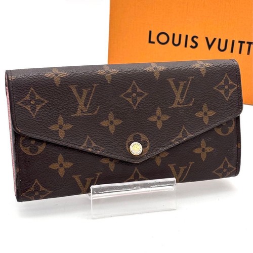 Louis Vuitton Monogram Portefeuille Sarah Pink Long Wallet Pre-owned From Japan