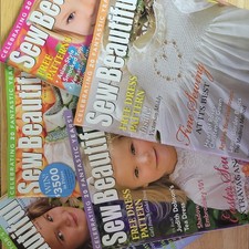 5 Issues Sew Beautiful Magazines 2007 with Pul-Out pattern section