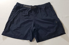 Columbia Shorts Men Blue Large Cargo Omni Shade Belted Nylon Flaw
