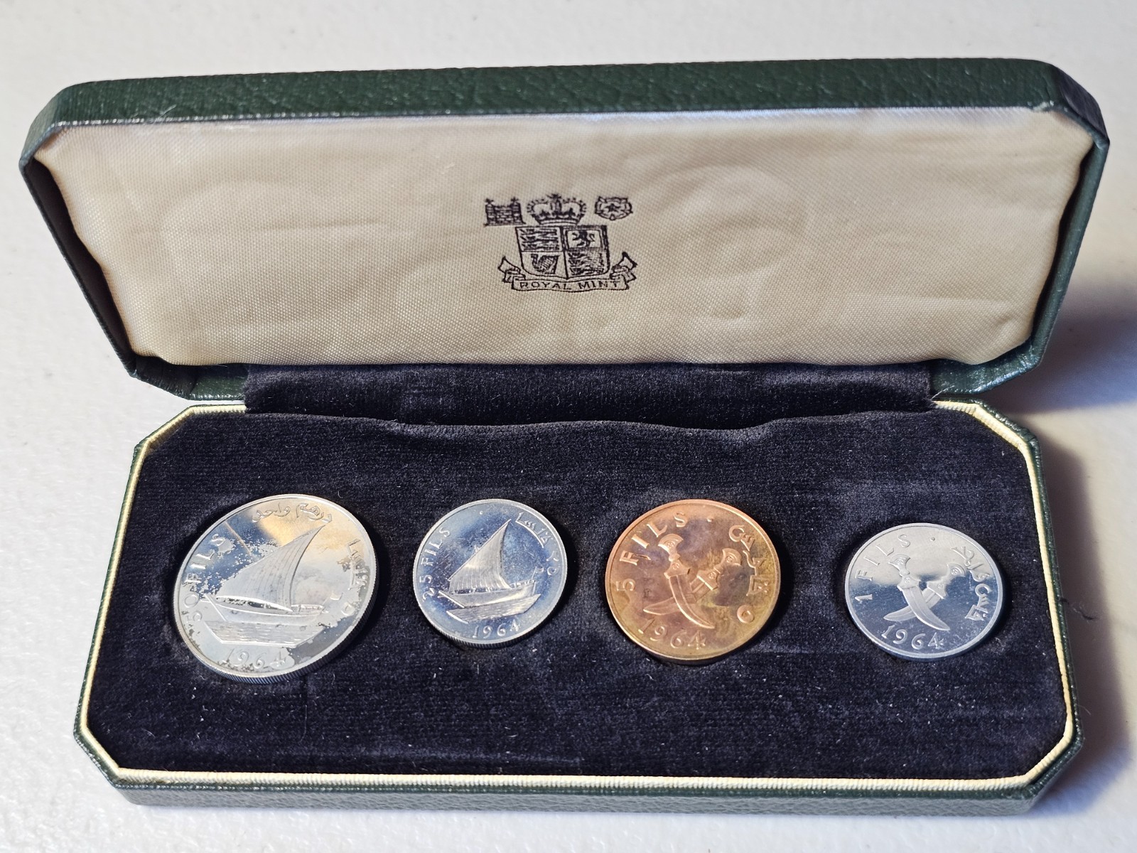 South Arabia Currency Authority 1964 Proof Set in Original Mint Box, Scarce!