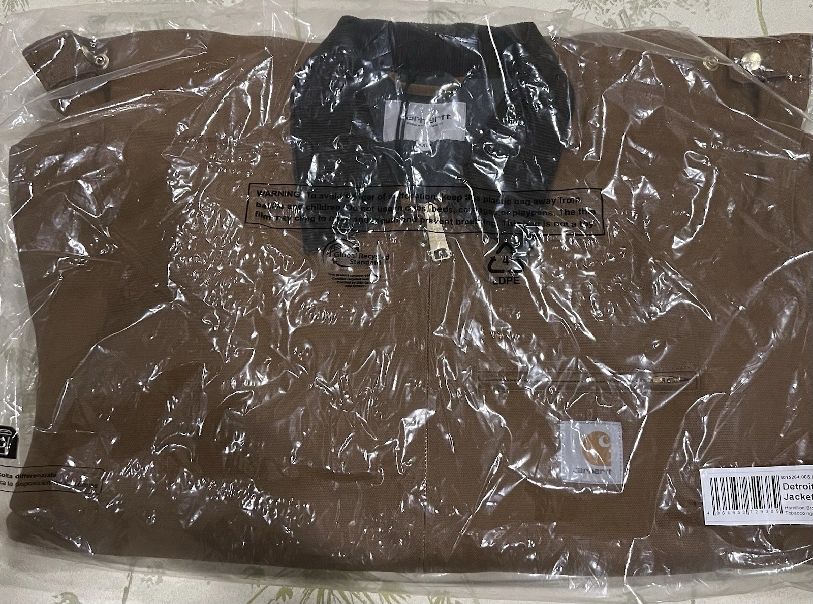 BNWT Carhartt Detroit Work In Progress WIP Jacket XXL Hamilton Brown Tobacco  image 2