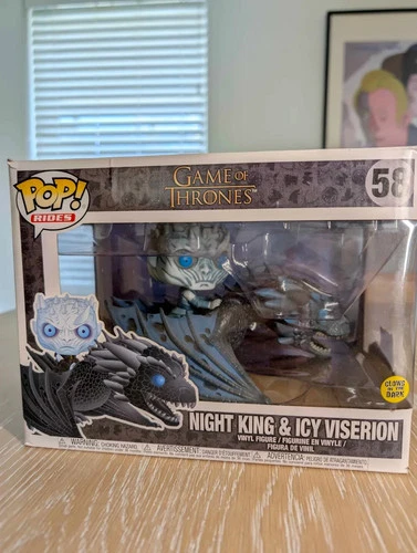 Glow in the Dark Funko Pop Game of Thrones - Night King & Icy Viserion #58