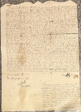 Colonial Era Indenture, 1751, Philadelphia, Mulberry And Arch Street