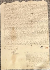 Colonial Era Indenture, 1686, Philadelphia, Mulberry And Arch Street 