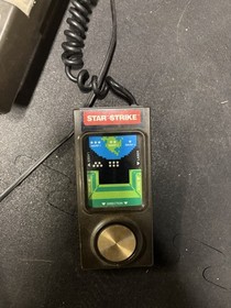 Sylvania Intellivision MC100 Home Console Brown Silver with Star Strike Overlays