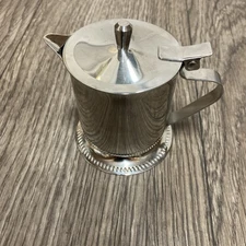 Vollrath Stainless Steel Creamer 18-8 Flip Top 3 Inches Tall