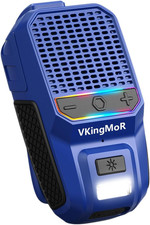 Wearable Bluetooth Speaker, Clip-On Portable Speaker with Built-In Mics Hands-Fr