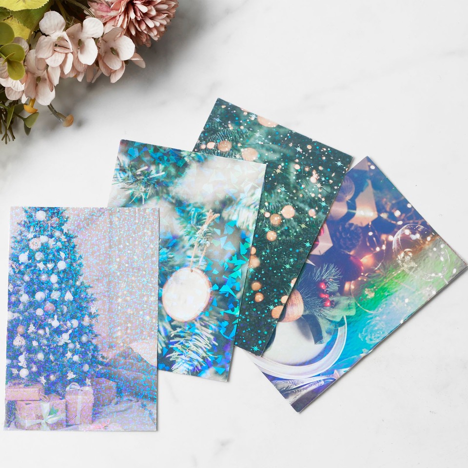 Shiny Holographic Paper Sticker Printable Shiny Sticker Paper for tyNTP ...