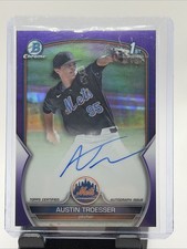 2023 Bowman Draft Chrome Prospect Purple Refractor /250 Austin Troesser Auto