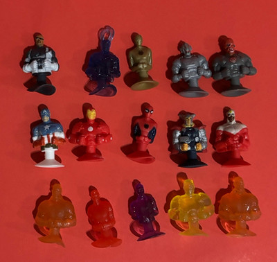 15 Pcs Easter Egg Fillers Marvel Avengers Set for Kids 6+ Rubber Figure Lot Hunt