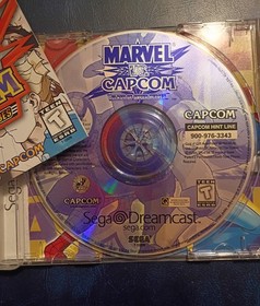 Sega Dreamcast Marvel Vs Capcom  : Clash Of The Superheroes Video Game 1999...