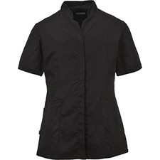 (TG. M) Portwest LW12BKRM Camice donna Premier, Nero, Medium - NUOVO