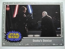 Star Wars JTTROS Silver Parallel Base Card 62 dooku's demise