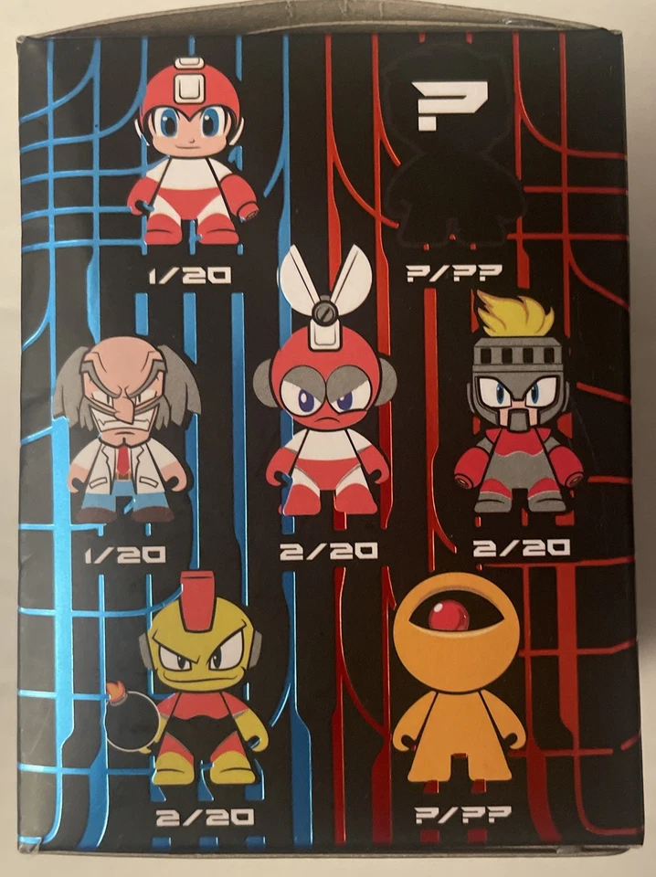 Kidrobot 3" Mega Man Metallic Mega Man Red Mini Series 2016 221 Capcom Foto 4 de 4