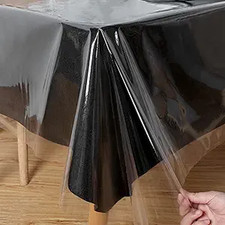 Clear Plastic Table Vinyl Tablecloth Heavy Duty Protector Cover 60x84" Rectangle