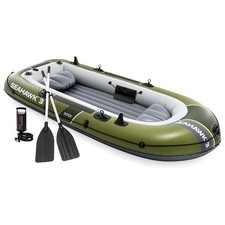 INTEX 66333EP Seahawk 3 Inflatable Boat Set w...