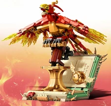 1252PCS Moc Fire Phoenix with Book Building Block Set for Adults, NO Compatible 