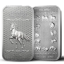 2026 Lunar Series 2 Year of the Horse 1 oz Silver Bar