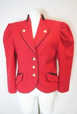 Schneider hochwertig Loden Janker neuwertig Puffärmel Trachtenjacke rot Gr.42