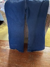 Levi  s Ribcage Wide Leg Premium Denim Size 32 Medium Wash 100 Cotton High Rise