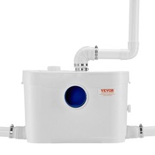 VEVOR Macerating Toilet System with Powerful 700W Macerator Pump, Rear Discharge