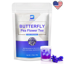 Butterfly Pea Herbal Tea Promote Blood Circulation  Metabolism Organic 50g