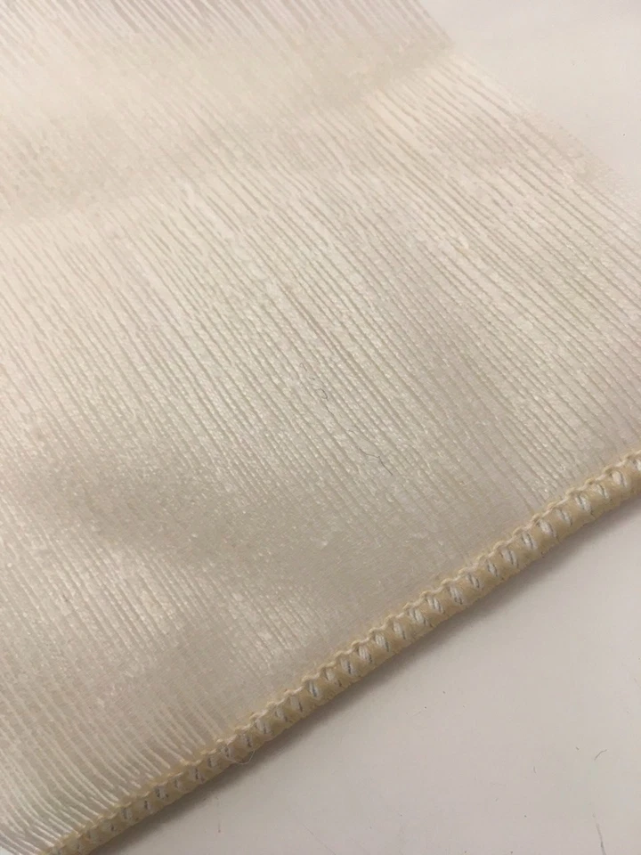 MARCATO tessuto stoffa TENDA cucita scampolo LUSSUOSO LINO SETA 280x266 strisce - Immagine 4 di 4