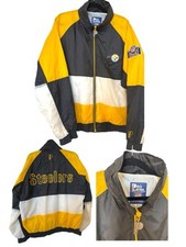 Vintage Pro Player Athletic NFL Pittsburgh Steelers Windbreaker Jacket Medium