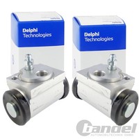 2X Delphi Radbremszylinder Passend FüR Renault Clio Twingo Trommelbremse