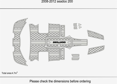 2008 Sea Doo 200 Speedster DuraEVA EVA Foam Boat flooring