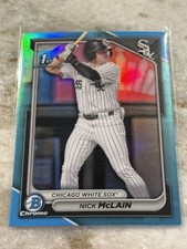 Nick McLain 🔵 2024 1st Bowman Chrome Sky Blue Refractor #BDC-14 White Sox