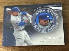 Mookie Betts 2020 Topps Series 2 Baseball Player Medallion Coin #TPM-MB Dodgers